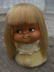 Qn327 昭和レトロ ヴィンテージドール 1960s 60年代 人形 かわいい 女の子 ファンシー ドール 9cm 60サイズ 骨董 古玩 