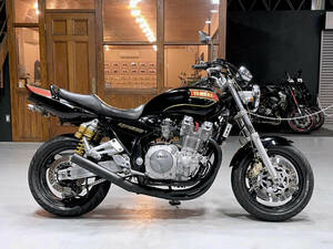 XJR1300 ★動画★ショート管マフラー/カスタムペイント/K&N製パワーフィルター/リアフェンレスKIT装備4605 検索）XJR1200