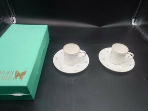 【HANAE MORI】YAMAKA ティーカップ カップ ソーサー コーヒーカップ 2 セット　新品　長期保管品