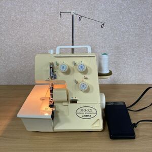 JUKI ジューキ MO-523 ロックミシン 職業用ミシン 手工芸 ハンドクラフト 裁縫道具 裁縫 ペダル付き 4 シ 5717