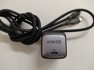 ■アンカー Anker Nano II 45W 　Anker GaN II PD対応 USB Type-C 急速充電 　A2664　純正 USB Type-C to Cケーブル付き ③　C　