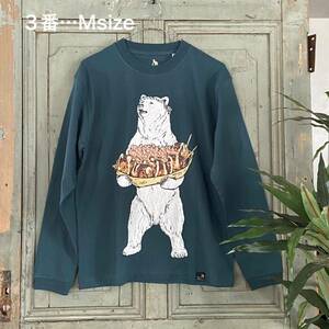 新品 3番 Mサイズ 男女兼用 ロンT 長袖Tシャツ 長袖カットソー ゴースローキャラバン go slow caravan