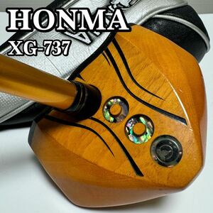 【貴重】HONMA ホンマゴルフ 本間ゴルフ パークゴルフクラブ XG-737 ARMRQ 右利き用 右打ち用 全長85cm ヘッドカバー付属 IPGA認定品
