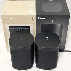 ◆送料無料・超美品◆SONOS ONE gen2 Black & SONOS ONE SL Black セット◆Apple AirPlay2対応◆Spotify Connect対応◆Alexa搭載◆