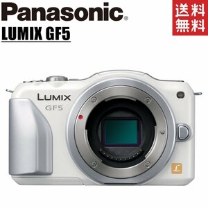 パナソニック Panasonic LUMIX DMC-GF5 ボディ ホワイト ミラーレス一眼レフ カメラ 中古