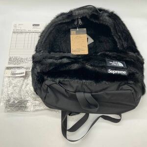 【N/A】新品 Supreme THE NORTH FACE Faux Fur Backpack Black シュプリーム ザノースフェイス フォウ ファー バッグパック ブラック F22