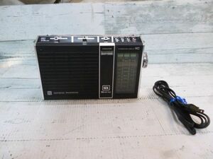 昭和レトロ　アンティーク　ナショナルパナソニック　ワールドボーイGX　ラジオ　3バンド　ACコード　電池　動作確認済　現状品