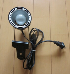 コイズミ KOIZUMI クリップライト　SPOT CS—25 通電確認済　電球付　照明器具　マットブラック