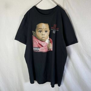 LIL WAYNE 半袖プリントTシャツ　古着　Lサイズ　ブラック