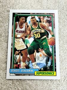 ブノワベンジャミン Benoit Benjamin 1992 Topps #161 Seattle SuperSonics