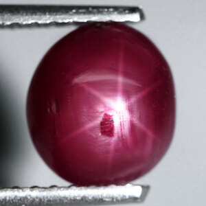 【天然大粒スタールビールース 2.33ct:1173】非加熱 タンザニア産 Natural 6Rays Star Ruby 裸石 鉱物 宝石 コランダム jewelry Tanzania