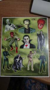 MONSTERS　STICKERS　OLD　HORROR　MOVIE　PUNK　Damned