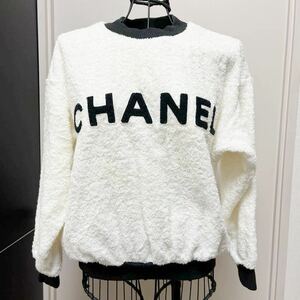 シャネル　CHANEL トップス　パイル地　CHNELロゴ　トレーナー　レア　