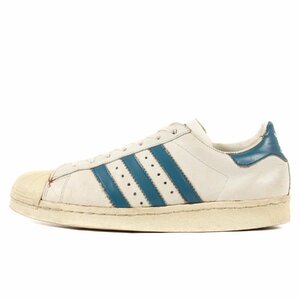 adidas アディダス SUPERSTAR スーパースター 金ベロ オリジナルモデル フランス製 80s vintage ヴィンテージ ホワイト US9.5 27.5cm