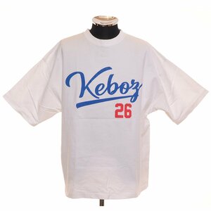 ◆498231 Keboz ケボズ ◆Tシャツ 半袖 21SS FRO CLUB サイズL ヘビーウェイト メンズ ホワイト プリント