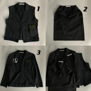 miumiu S/S1999 archive simple （jacket&vest&skirt）ジャケット/ベスト/スカート　3点セット