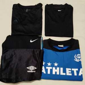 +AI30 まとめ 5枚 男子 男の子 140 半袖 Tシャツ ノースリーブ ショートパンツ プルオーバー umbro NIKE アディダス ATHLETA セット