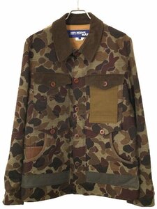 JUNYA WATANABE COMME des GARCONS MAN ジュンヤワタナベ カモフラージュジャガードジャケット ブラウン L IT2PWCQRF2T0