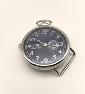 1円 稼働品 CALABRITTO 懐中時計 腕時計 青文字盤 布ベルト アナログ　
