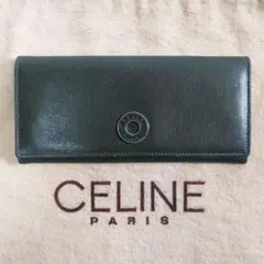 CELINE サークルロゴ 長財布 レザー