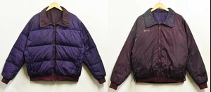 ビッグサイズ ヴィンテージ 90年代 コロンビア リバーシブル 中綿ナイロンジャケット レッドパープル×ダークパープル XL(26369