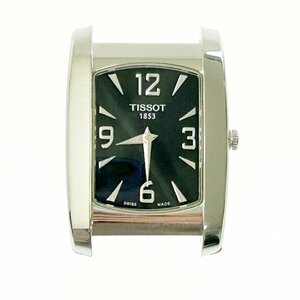 【1円スタート】【箱付き】TISSOT ティソ L629N スクエア SS ブラック文字盤 クオーツ ボーイズ腕時計 266196