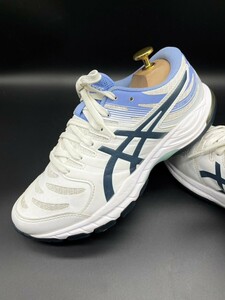 衝撃プライス！『アスリート待望モデル！』【asics アシックス/ゲルビヨンド 6】高級ハンドボールシューズ！ホワイト×ブルー/jp24cm！4.20