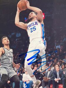 ベン・シモンズ直筆サイン入り超大型写真 …Ben Simmons…オーストラリアのプロバスケットボール選手