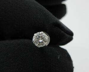 2 新品 PT 天然ダイヤモンド 0.25CT ピアス 片耳から セット割引きあり ノンブル タリスマン アイファニー イニシャル WG YG ティファニー