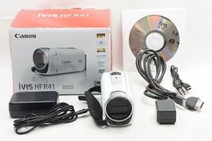 【適格請求書発行】美品 Canon キヤノン iVIS HFR41 デジタルビデオカメラ 元箱付【アルプスカメラ】240414u