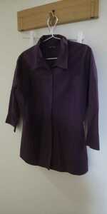 美品　イーストボーイ　EAST BOY　シャツ　パープル　紫　サイズ１５　日本製
