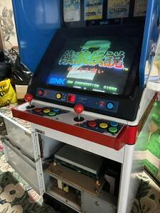 エスエヌケイ/SNK MVS筐体 SC-19 動作確認済 ネオジオ NEO GEO アーケードゲーム レトロ カセット 4本付 正規品 MVS 動作良好