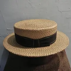 ヴィンテージ カンカン帽 ボーターハット ステットソン パナマ 1/2 60cm