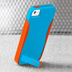 即決・送料無料)【スタンド機能付きケース】Case-Mate iPhone SE(第一世代,2016)/5s/5 POP! with Stand Case Olympian Blue/Tangerine Tang