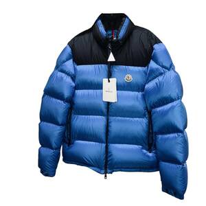 ◆未使用◆MONCLER モンクレール ダウンジャケット H20911A00147 5967G メンズ サイズ：3 青 ブルー系 R63183NSD