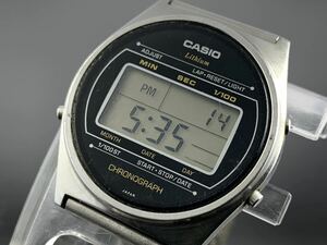 [A1306]1円～☆メンズ腕時計 デジタル CASIO カシオ クロノグラフ 92QR-27 動作品