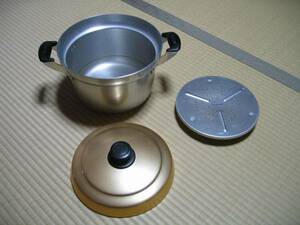 日本製 ホクセイ◆蒸し器 直径24cm深さ16cm◆両手鍋としても使用可