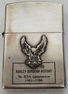 Zippo ジッポーライター HARLEY-DAVIDSON 85周年記念 メタル貼 1994年製 ハーレーダビッドソン