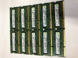 ★超美品★ノート用メモリ SAMSUNG PC3-12800S DDR3 1600 4GB 10枚セット　1r×8★送料無料★１か月保証