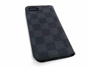 1円 LOUIS VUITTON ルイヴィトン N61067 ダミエグラフィット iPhone7/8/SE対応 スマホケース アイフォンケース ブラック系 FA7766