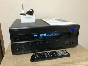 【動作美品】Onkyo TX-SA707 AVアンプ 取説、電源、リモコン、セットアップマイク付属