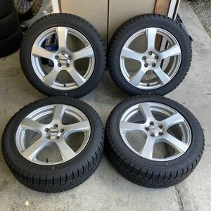 超バリ山！2021年製！225/50R17 ブリヂストン アイスパートナー2 VIOLENTO 17×7J+48 PCD100/5H 4本 検: レガシィ B4 ツーリングワゴン BM9