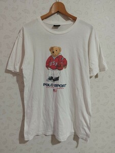 Polo Ralph Lauren　ポロラルフローレン　ベアー　くま　Poloベアー　USA製　ポロベア　半袖　半袖Tシャツ　トップス