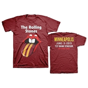 H723■ ザ・ローリングストーンズ 2015年 Zip Code 未開封 Tシャツ XLサイズ　ミネアポリス　The Rolling Stones