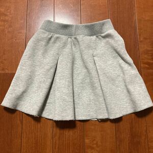 UNIQLO・ユニクロ・ドライスウェットタックスカート・スカート・グレー系・M・130・125~135・定価1650円