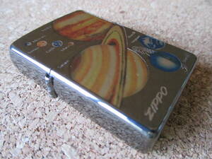 ZIPPO 『太陽系惑星 両面加工』1997年5月製造 水星 金星 地球 火星 木製 土星 天王星 海王星 冥王星 オイルライター ジッポー 廃版激レア