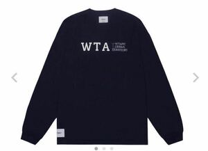 【新品同様】WTAPS DESIGN 01/LS/COTTON COLLEGE/長袖Tシャツ ロンT 231ATDT-CSM03 DESCENDANTsupreme カレッジロゴ23ss24ssダブルタップス