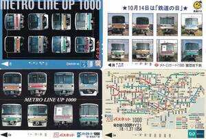 【使用済メトロカード】鉄道の日ほか4枚セット