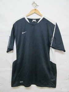 NIKE ナイキ フットボール FITDRY トレーニング トップ プラクティス シャツ 半袖 XL 紺 b18301