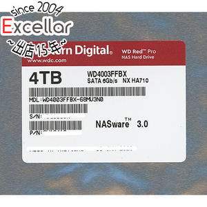 Western Digital製HDD WD4003FFBX 4TB SATA600 7200 [管理:1000014303]